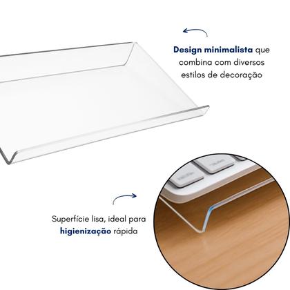 Imagem de Suporte Teclado Informatica Base Acrilico Computador Escritório