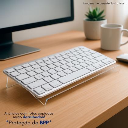 Imagem de Suporte Teclado Informatica Base Acrilico Computador Escritório