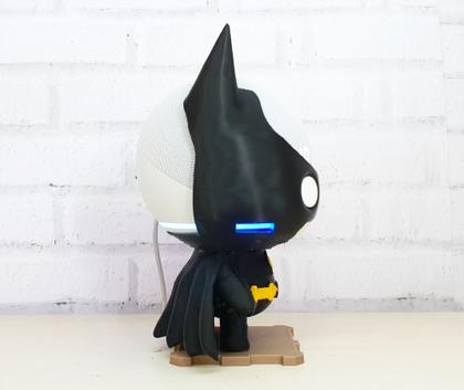 Imagem de Suporte Tema Batman compatível com Alexa Echo Dot 4 Com e sem Relógio