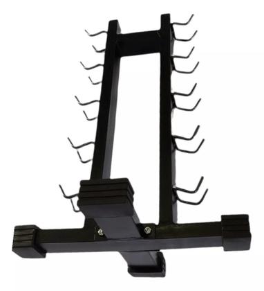 Imagem de Suporte Torre De Chão Para 10 Halteres Expositor Para Academia Musculação Fitness
