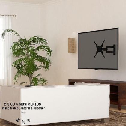 Imagem de Suporte Tri-Articulado Brasforma para TV de 10” a 55” Smart TV, LED, LCD, Plasma, 3D