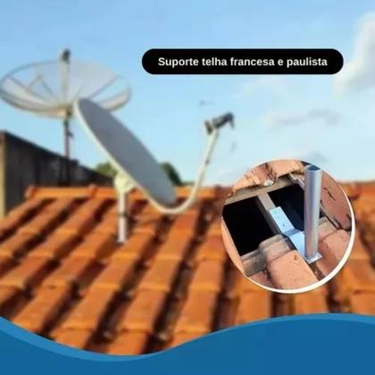 Imagem de Suporte Tubo Antena Telha Francesa Ou Paulista 3/4