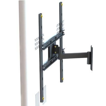 Imagem de SUPORTE TV 10 a 65 VESA 600X400 3 ARTICULADO MOVIMENTOS PRETO