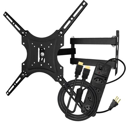 Imagem de Suporte TV Articulado 1455 Filtro de Linha 4 Tomadas Tripolar Cabo HDMI 1.5m