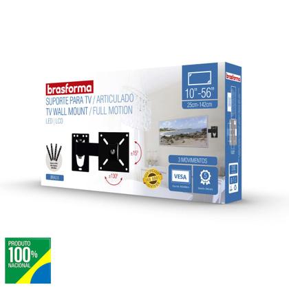 Imagem de Suporte TV Articulado LED/LCD 10-56-BRA3.0(Brasforma) 