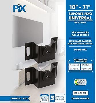 Imagem de Suporte TV Fixo Universal 10 a 85 polegadas - Compacto