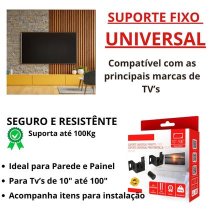 Imagem de Suporte TV Fixo Universal LED LCD 3D PLASMA 14 até 100 Polegadas