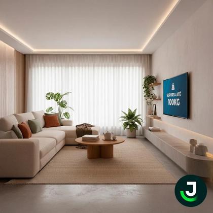 Imagem de Suporte Tv Fixo Universal Preto 32 42 43 50 55 65 Polegadas Preto