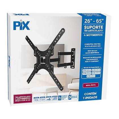 Imagem de Suporte TV Tri-articulado 26" A 65" Parede Com Braço Longo
