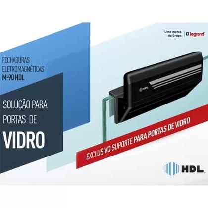 Imagem de Suporte U para Fechadura Eletroímã HDL M90 180Kg