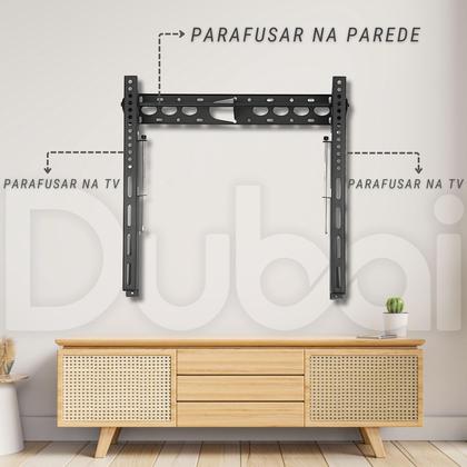 Imagem de Suporte Universal Garra Ajustável Para TVs de 32 a 75 Polegadas Até 75kg Aço Reforçado Preto