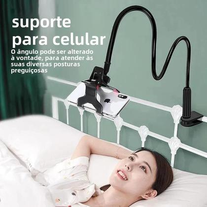 Imagem de Suporte Universal para Celular - Flexível, Ajustável e Compatível com Mesa e Cama