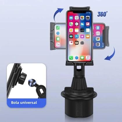 Imagem de Suporte Universal para Copo de Carro 360° - Suporte para Tablet Apple iPad Pro, Air e Mini