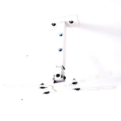 Imagem de Suporte Universal Para Projetor Data Show De Teto e Parede Ajustável Regulagem 3 e 4 furos - Branco