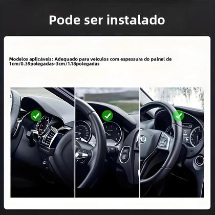 Imagem de Suporte Universal Para Telefone De Carro Rotativo 360 graus Montagem No Painel Suporte Móvel Fixo