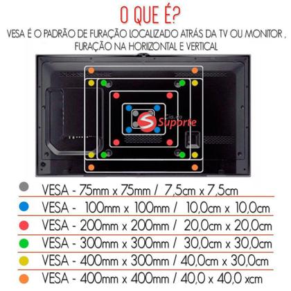 Imagem de Suporte Universal Premium para TV's de Plasma de 14"  a 105" LCD, LED, OLED, SMART TV, 4K 3D - Ciado