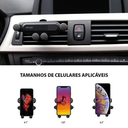 Imagem de Suporte Universal Veicular Celular Carro Preto - VITALISHOP