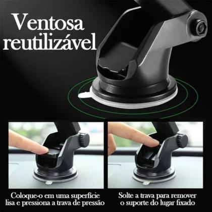 Imagem de Suporte Veicular Ajustável para celular e GPS