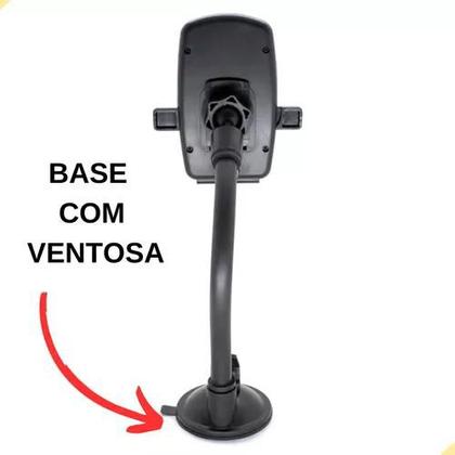 Imagem de Suporte Veicular Universal para Celular e Trava Automática 