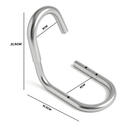 Imagem de Suporte Vertical De Parede Para Bicicleta Em Aço Carbono Até 18kg