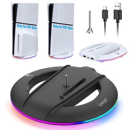 Imagem de Suporte Vertical De Resfriamento Com Luz RGB Para Console PS5 Slim Edição Digital Base