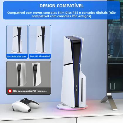 Imagem de Suporte Vertical De Resfriamento Com Luz RGB Para Console PS5 Slim Edição Digital Base