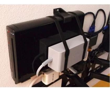 Imagem de Suporte Vertical Para Nintendo Wii U Wiiu Parede