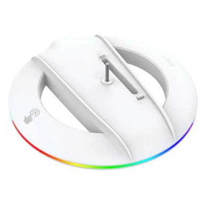 Imagem de Suporte Vertical para PS5 Slim com Base Estável e LED RGB - Versões Digital e de Disco