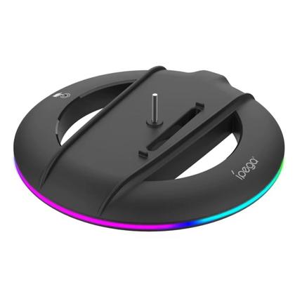 Imagem de Suporte Vertical Para Ps5 Slim e Pro Fisico E Digital Com Luz Rgb