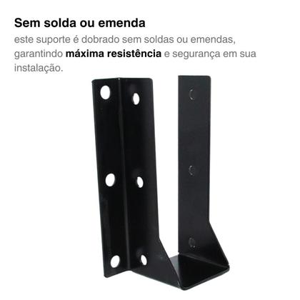 Imagem de Suporte Viga Parede Pergolado Madeiramento 5cm X 15cm Cores