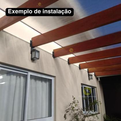 Imagem de Suporte Viga Parede Pergolado Madeiramento 5cm X 15cm Cores