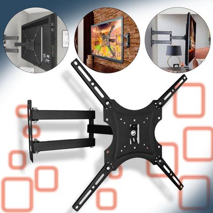 Imagem de Suportes Articulado e Fixo Universal para TV 14 a 55 e 13 a 70 Polegadas Alta Resistência até 60kg