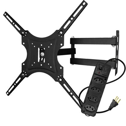Imagem de Suportes Articulado Para Tv/Monitor de 14 a 55 polegadas+ Filtro de Linha Régua Tripolar 4 Tomadas