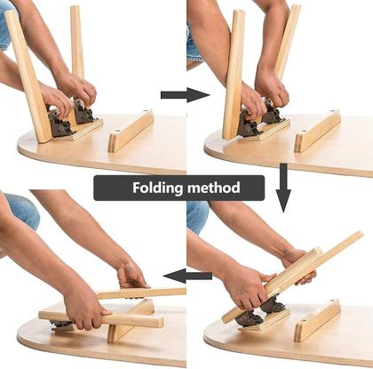 Imagem de Suportes dobráveis YiiSeejo Yiiseejo Self Lock Hinge, pacote com 4
