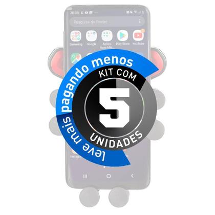 Imagem de Suportes Para Celular, Veicular - Retrátil - Kit Com 5