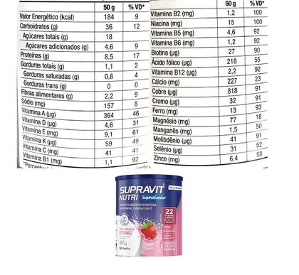 Imagem de Supravit Nutri Suprasenior Sabor Morango 400g - Hertz