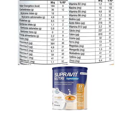 Imagem de Supravit Nutri Suprasenior Sem Sabor 400g - Hertz