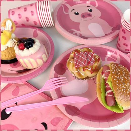 Imagem de Suprimentos de festa CMUSKO Pig e decorações de aniversário para 20 convidados