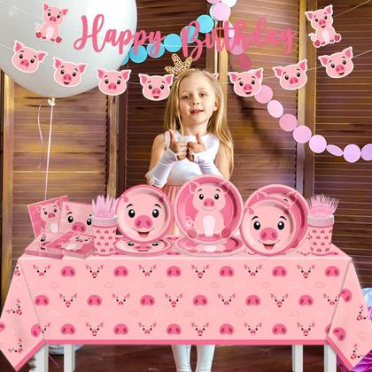 Imagem de Suprimentos de festa CMUSKO Pig e decorações de aniversário para 20 convidados