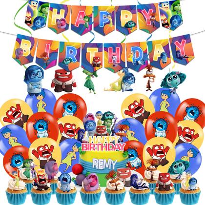 Imagem de Suprimentos de festa MC TTL Inside Out 2 Birthday com banner e muito mais