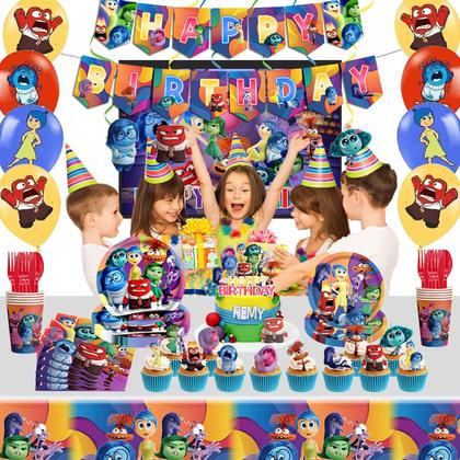 Imagem de Suprimentos de festa MC TTL Inside Out 2 Birthday com banner e muito mais