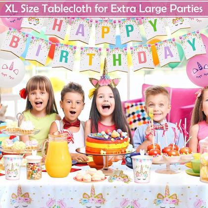 Imagem de Suprimentos de festa RFAQK Unicorn Birthday Decorations Girls