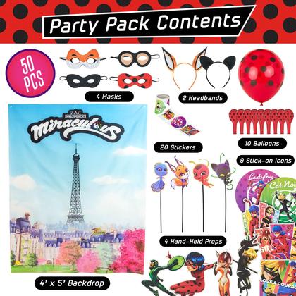 Imagem de Suprimentos de festa Zag Heroez Miraculous Themed 50 unidades