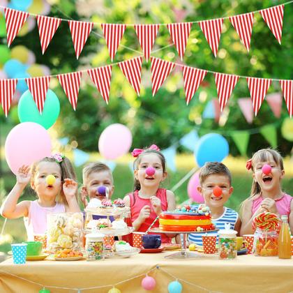 Imagem de Suprimentos para decorações de festas Carnival Circus Bunting Banner