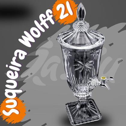 Imagem de Suqueira de Cristal Ecológico com Pé e Tampa Palm Tree 2L Wolff