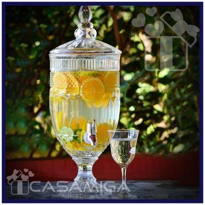 Imagem de Suqueira Dispensador Bebidas Vidro 3L c Torneira Class Home