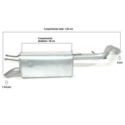 Imagem de Surdina Final Stilo 1.8 16v 2002 A 2007 K04