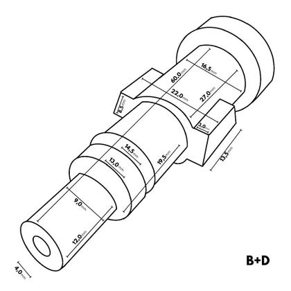 Imagem de Surfer T-Racer Escova Giratória Antirespingos Pisos com Adaptador para Lavajato Black&Decker BW16