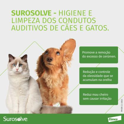 Imagem de Surosolve Elanco Caes E Gatos Limpeza De Ouvido 125ml