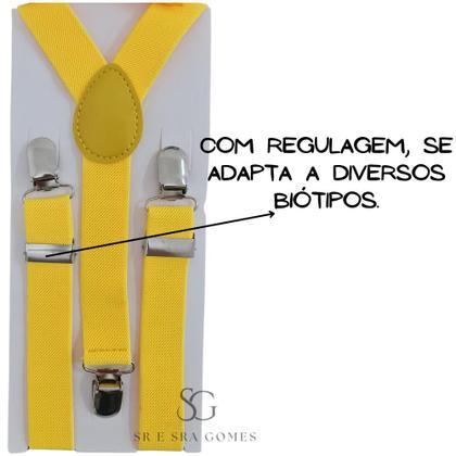 Imagem de Suspensório Amarelo Infantil Para Pajens e Eventos